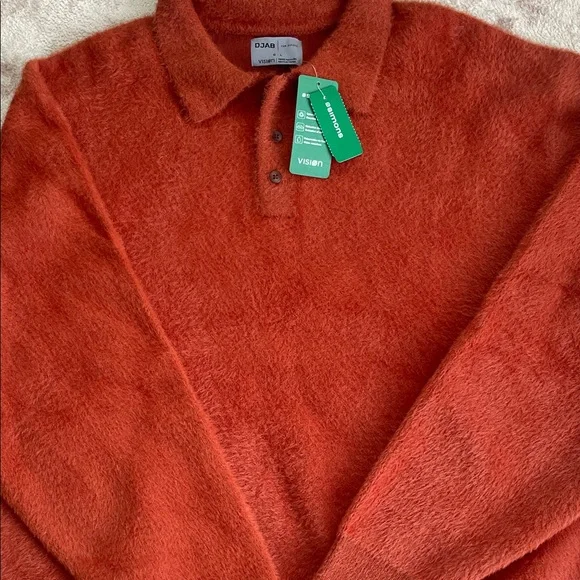 Simons Deep Rust Men's Sweater - Picture 3 of 5
